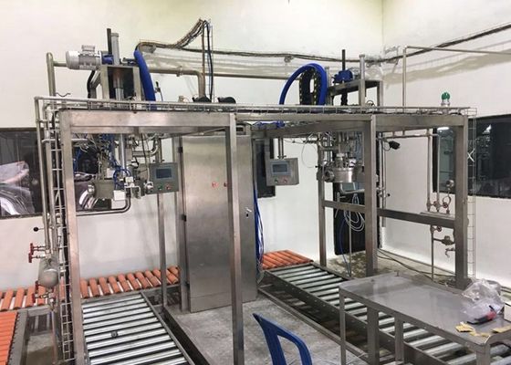 SUS304/316 Асептическая заполнительница с одной головой или двумя головами для 1-220 литров асептических пакетов с маслом/йогуртом/соусом с ПЛК