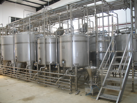 500-10000L/H Завод по производству конденсированного молока на заказ Полная линия обработки конденсированного молока Конденсированная молочная машина
