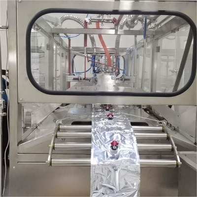 Полно-автоматическая асептическая BIB заполнительная машина для 1-25L непрерывного мешка в коробке Оранжевый / манго / ананасовый сок наполнитель с ПЛК