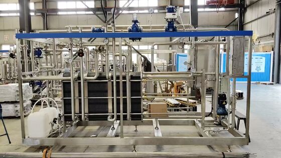 Высокоэффективное нержавеющее сталь ПЛК 500L-5000L/H 72-75 Сок Молоко Пастеризатор Плита Пастеризация оборудование молочные